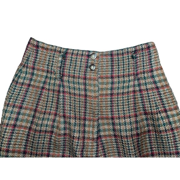 Vintage Express Academia Plaid Straight Leg High Waist Trousers Size 4 - Picture 4 of 6